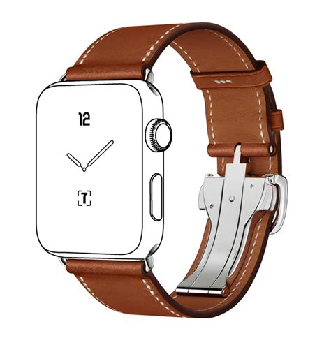 hermes watch leather strap.